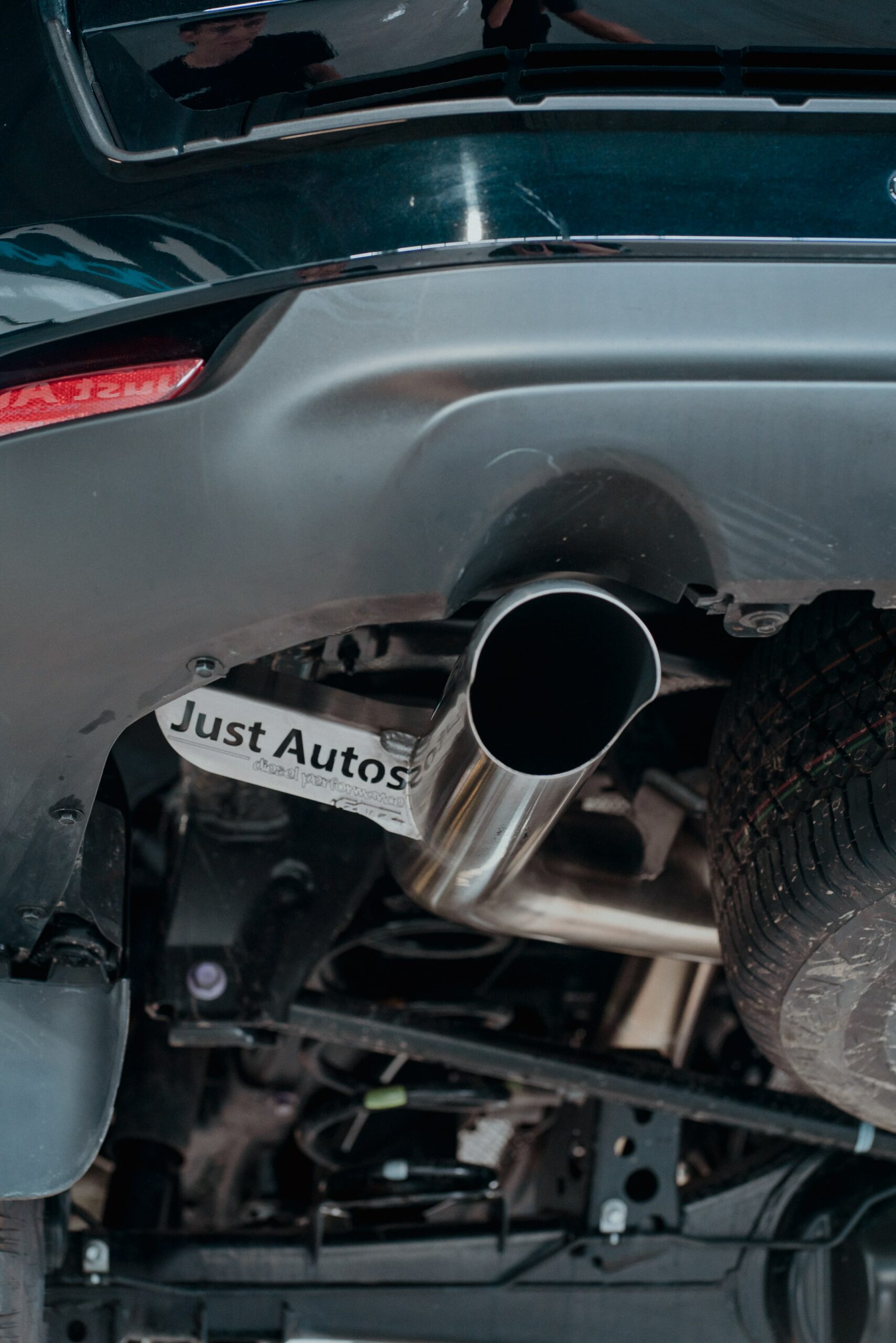 Aftermarket performance exhaust system on a Toyota 300 Series Land Cruiser from Just Autos