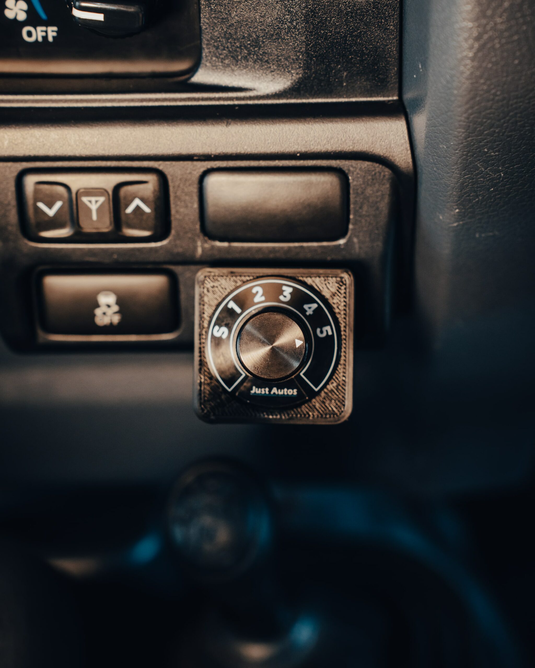 Just Autos custom ECU multi-map switch installed