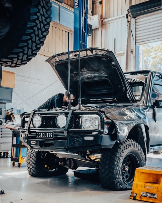 Diesel Toyota at Just Autos undergoing a dyno tune