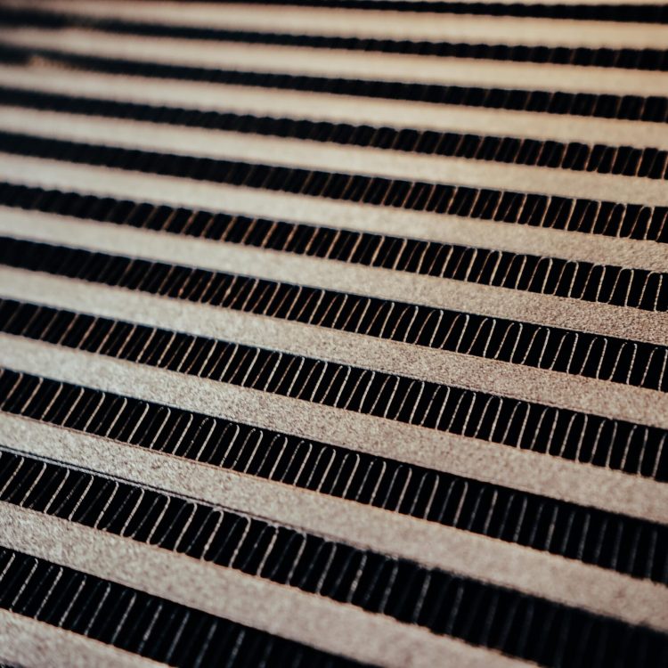 close up of the filtration on the FJA300 heat exchanger